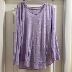 Old Navy Purple Slub Knit Activewear Hoodie Size XXL